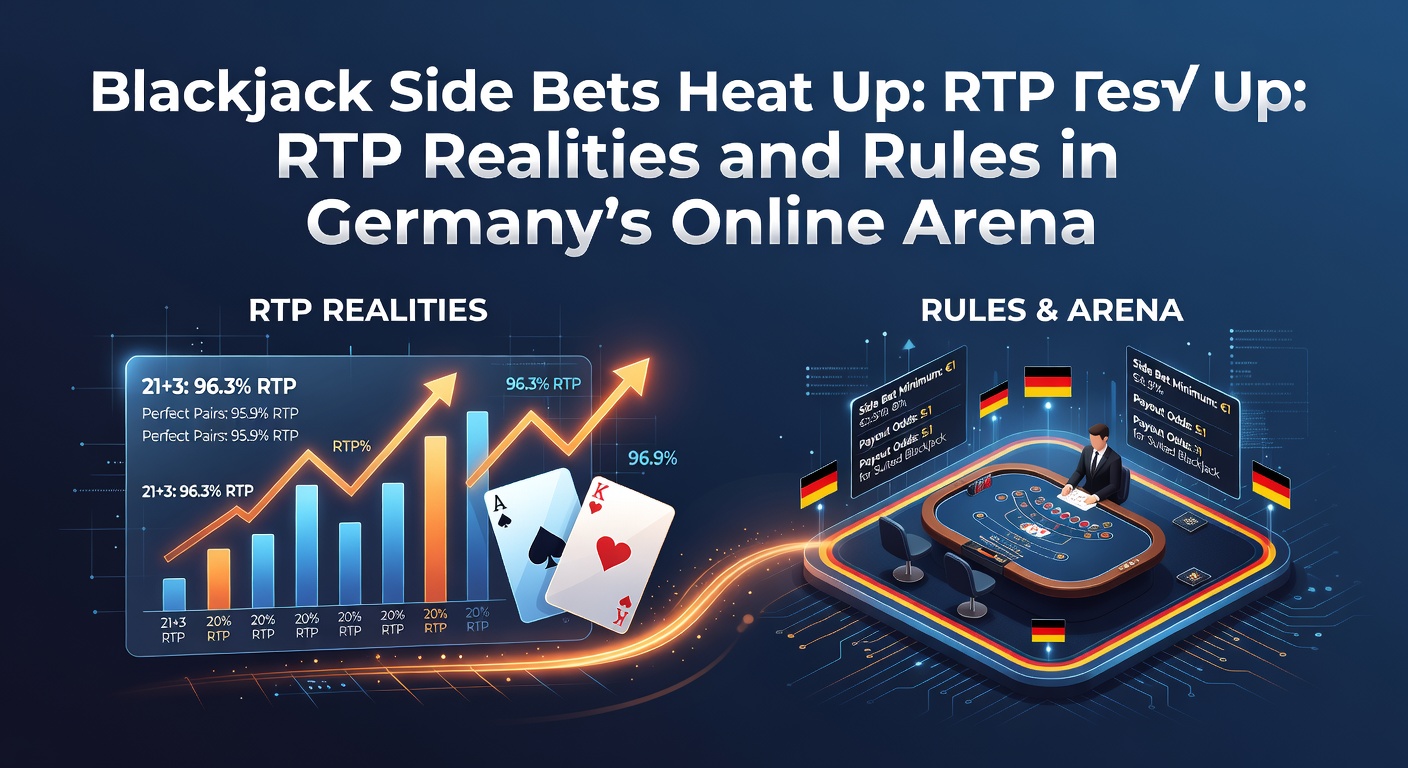 Detaillierte Grafik zu Blackjack-Tisch mit hervorgehobenen Nebenwetten-Optionen in einem Online-Casino