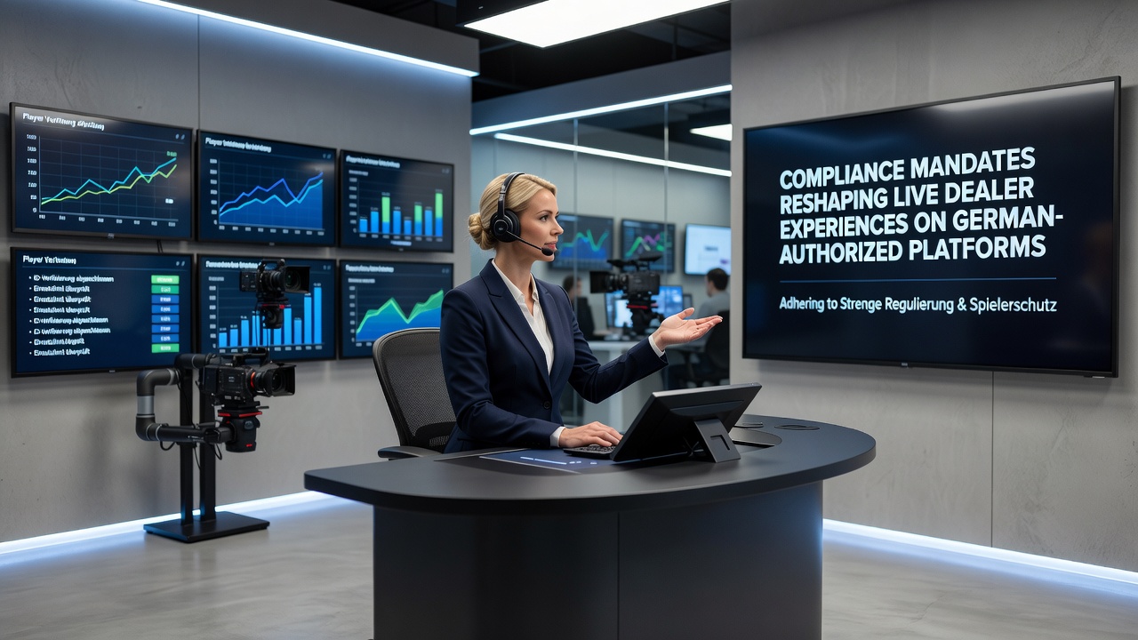 Dealer bei einer Live-Sitzung mit integrierten Compliance-Tools und Aufzeichnungssystemen