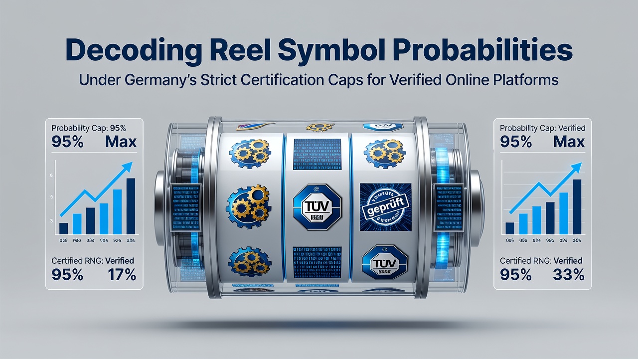 Illustration von Walzen und Symbolwahrscheinlichkeiten in zertifizierten Online-Slots unter deutschen Regulierungen