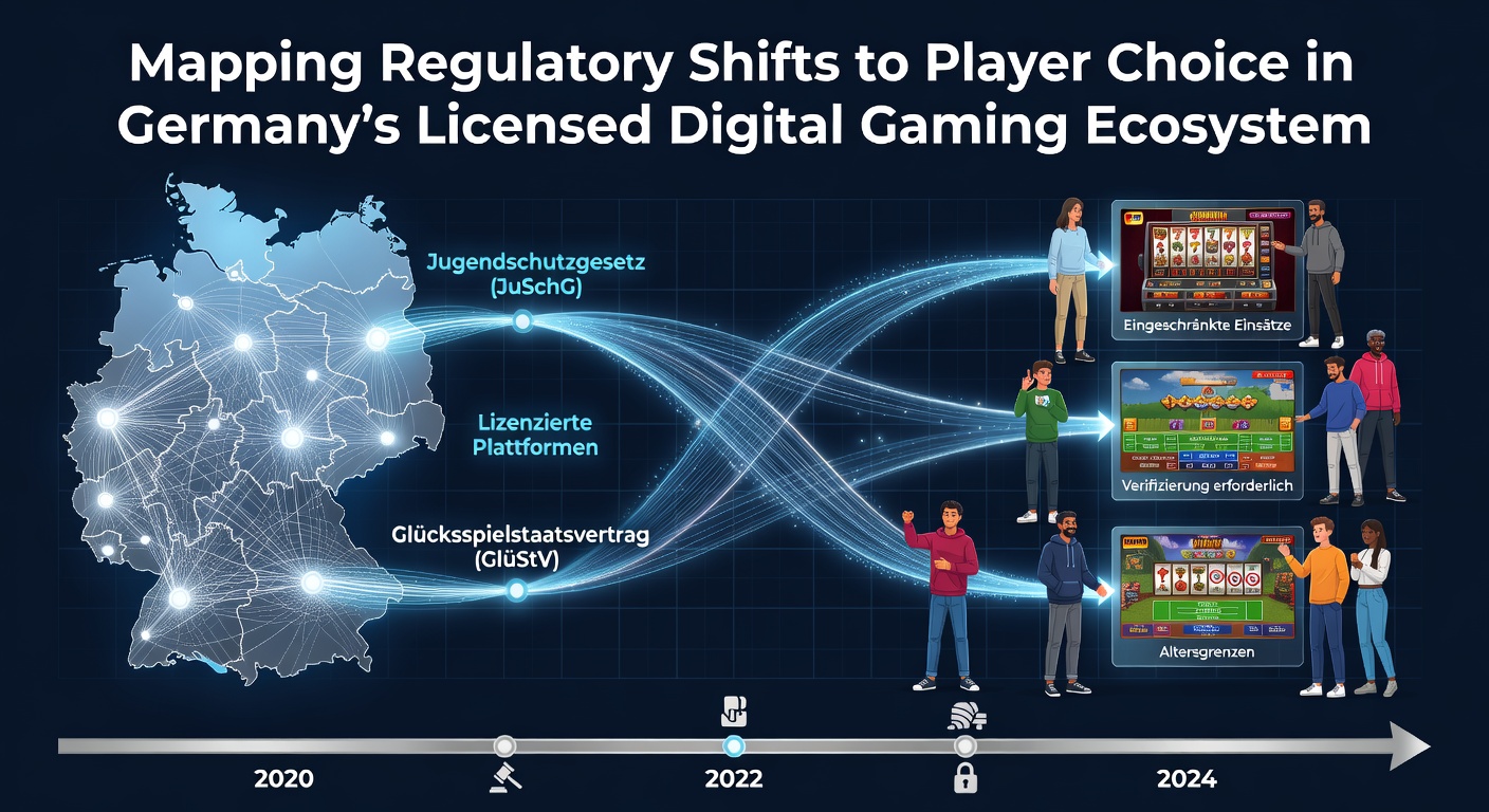 Übersicht über regulatorische Entwicklungen im deutschen Online-Glücksspiel mit Fokus auf Lizenzsysteme und Spieleroptionen